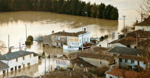 Sainte croix du mont sous les eaux en décembre 1981